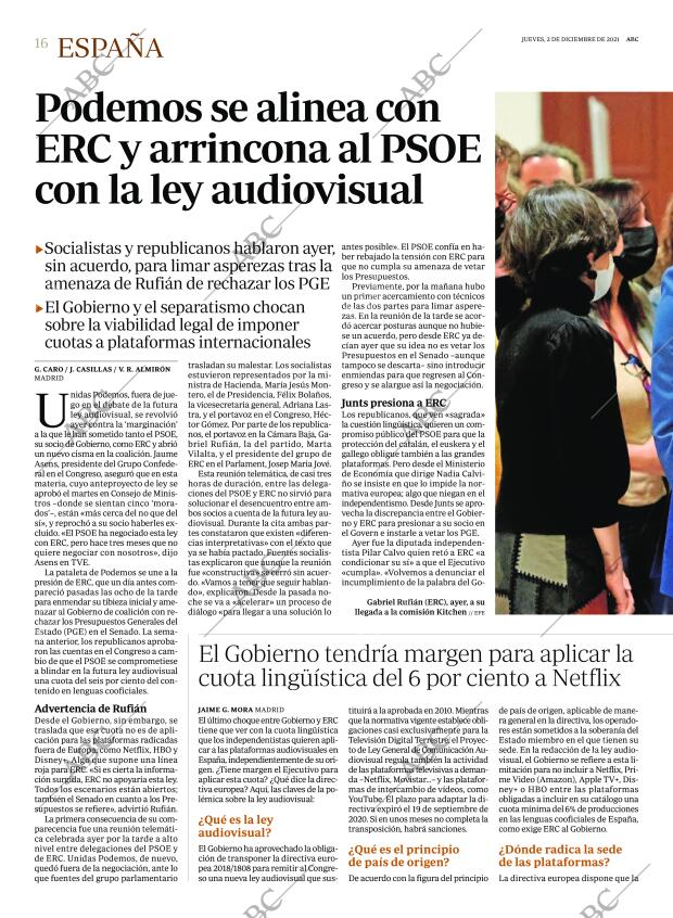ABC MADRID 02-12-2021 página 16