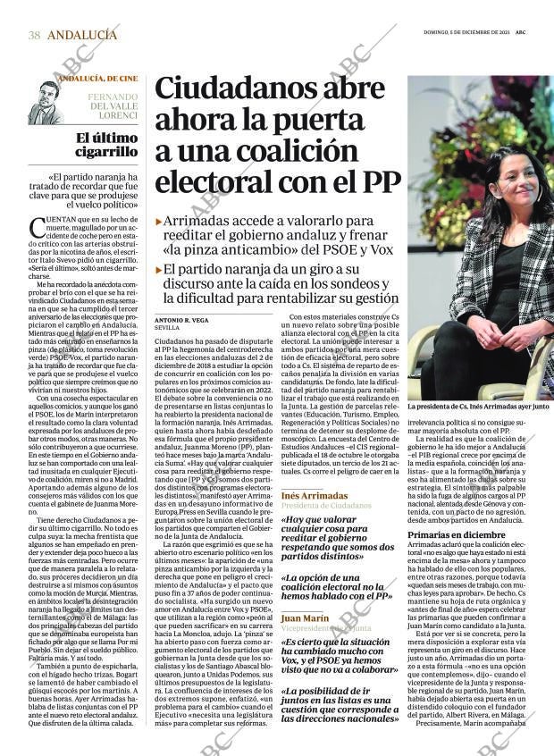 ABC SEVILLA 05-12-2021 página 38