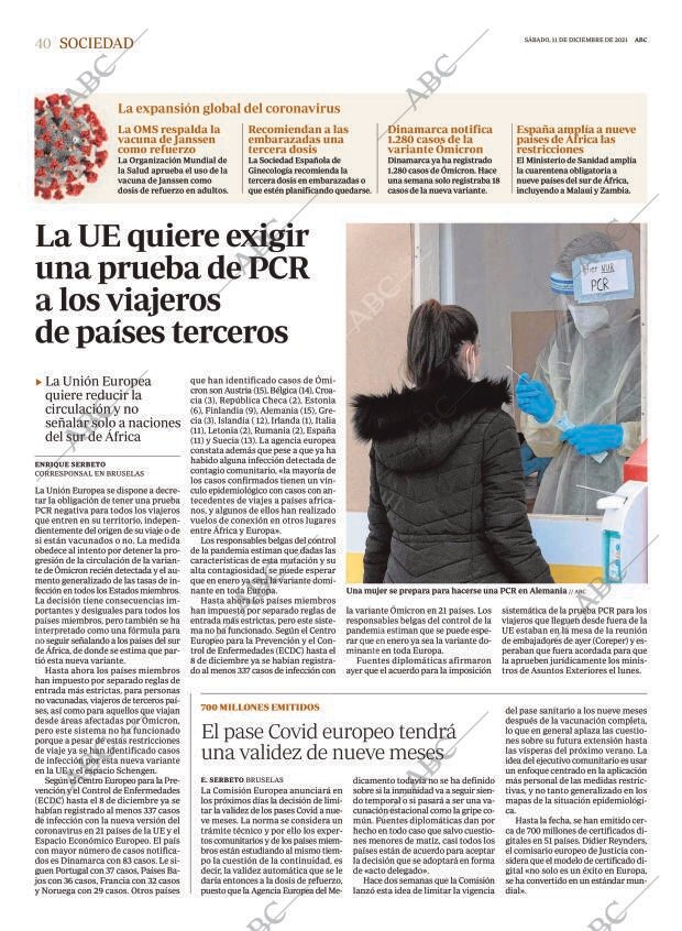 ABC MADRID 11-12-2021 página 40