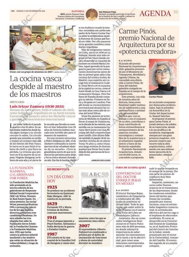 ABC MADRID 11-12-2021 página 59