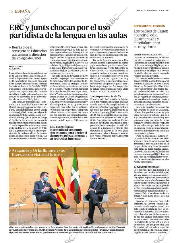 ABC MADRID 14-12-2021 página 16