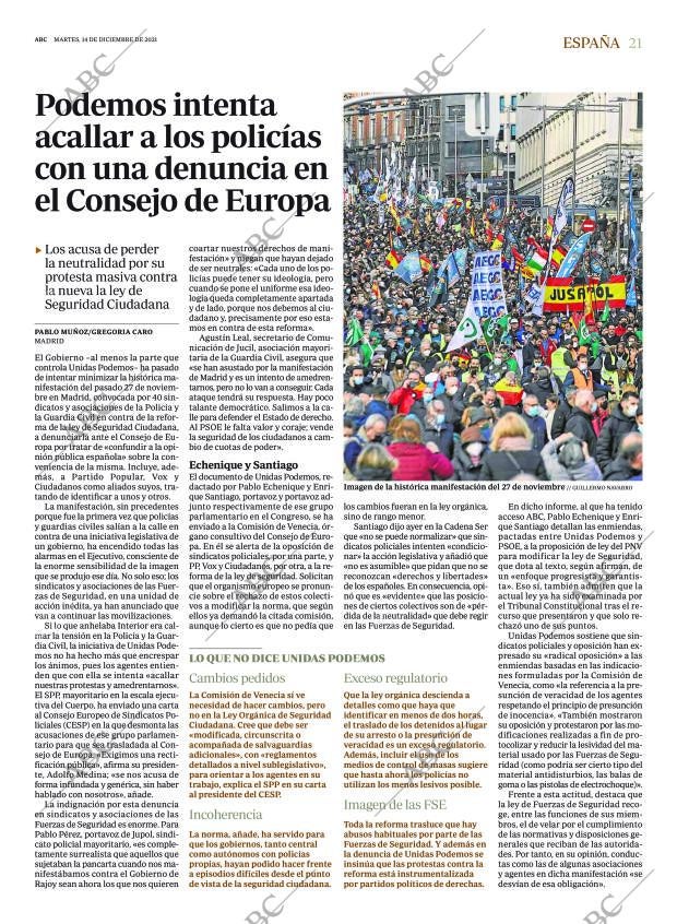 ABC MADRID 14-12-2021 página 21