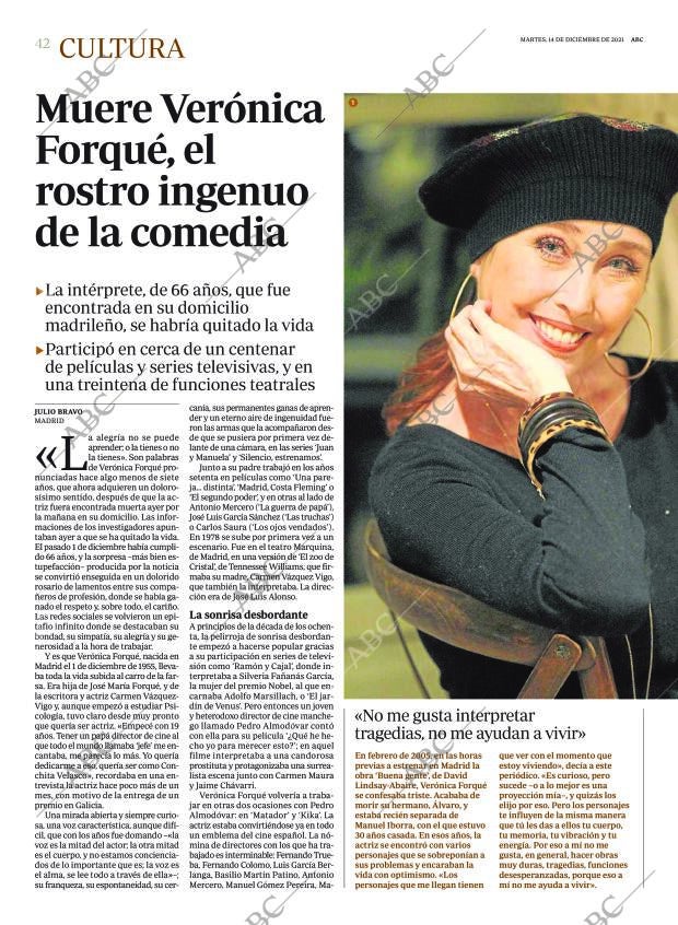 ABC MADRID 14-12-2021 página 42