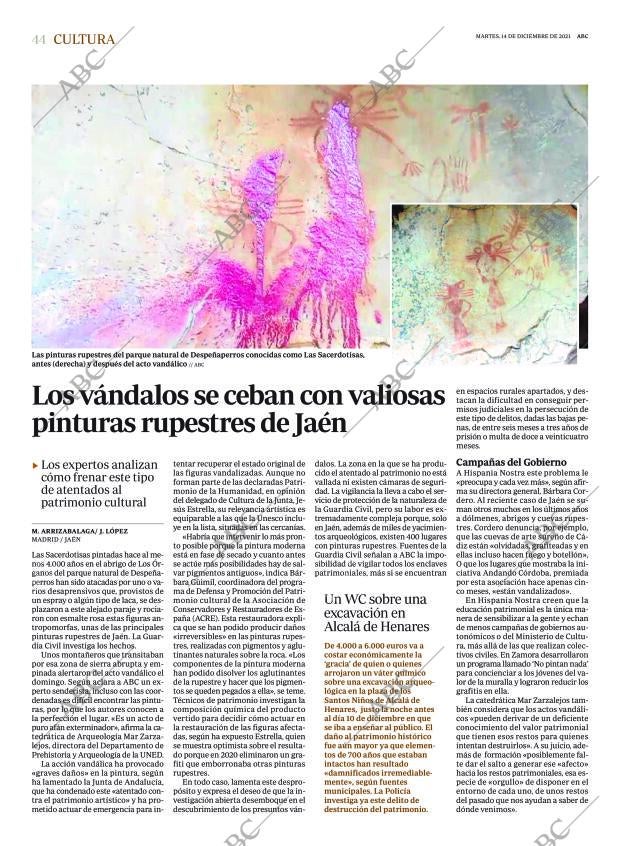 ABC MADRID 14-12-2021 página 44
