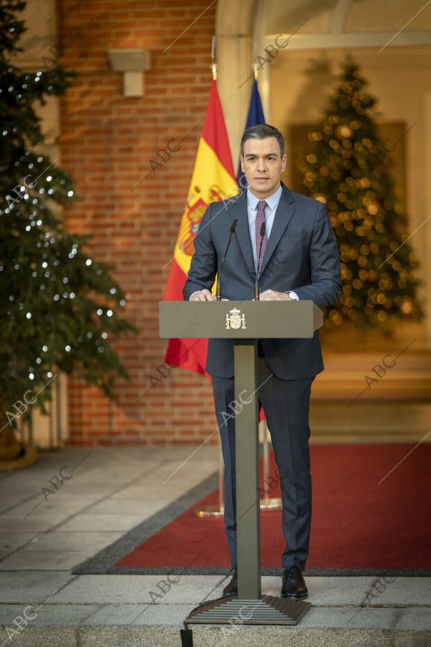 Comparecencia de Pedro Sánchez en Moncloa