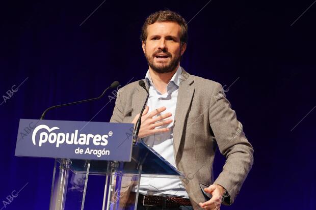 El presidente del PP, Pablo Casado, clausura el XIV Congreso Autonómico del...