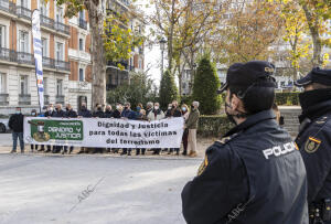 Concentración de Dignidad y Justicia ante la Audiencia Nacional durante la...