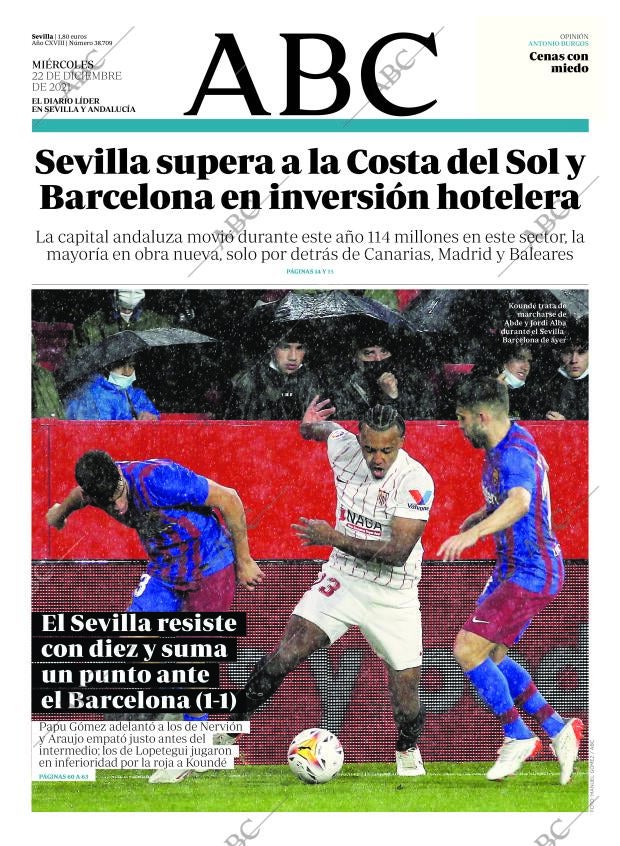 ABC SEVILLA 22-12-2021 página 1