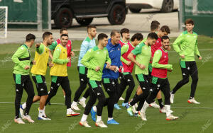 Entrenamiento de la plantilla del Betis