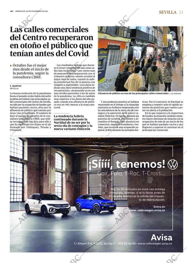 ABC SEVILLA 29-12-2021 página 23