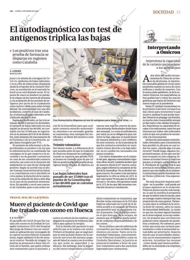 ABC MADRID 03-01-2022 página 33