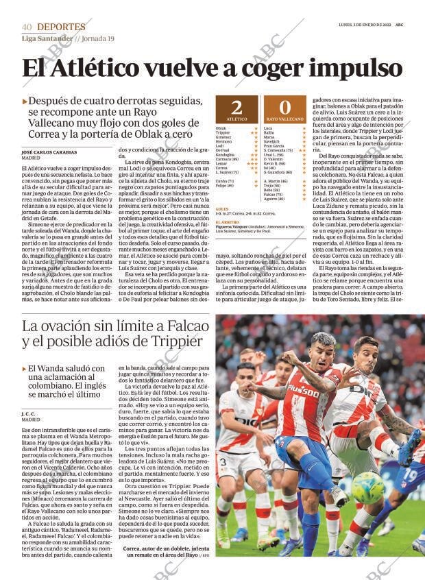 ABC MADRID 03-01-2022 página 40