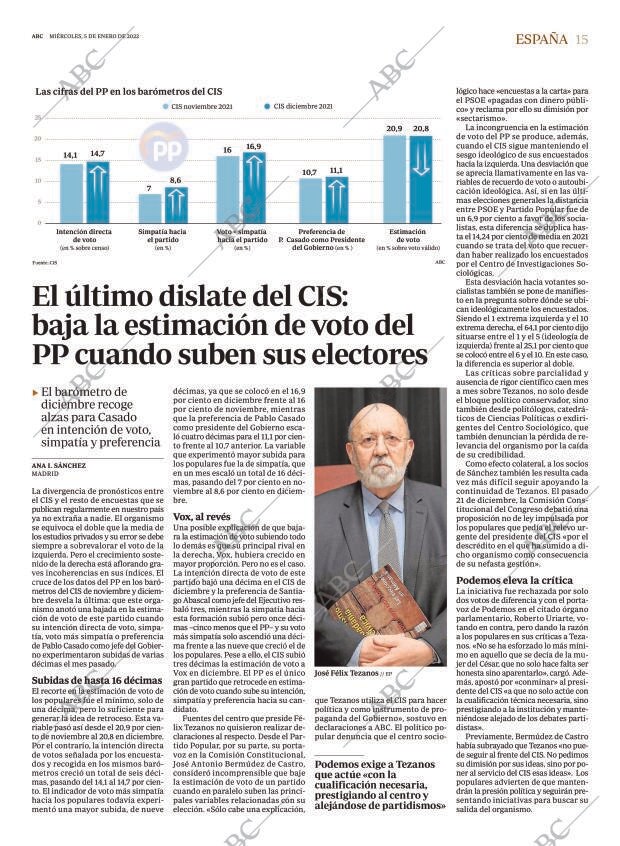 ABC MADRID 05-01-2022 página 15
