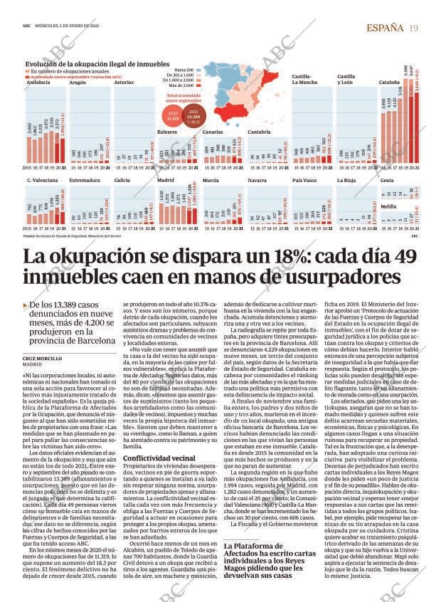 ABC MADRID 05-01-2022 página 19