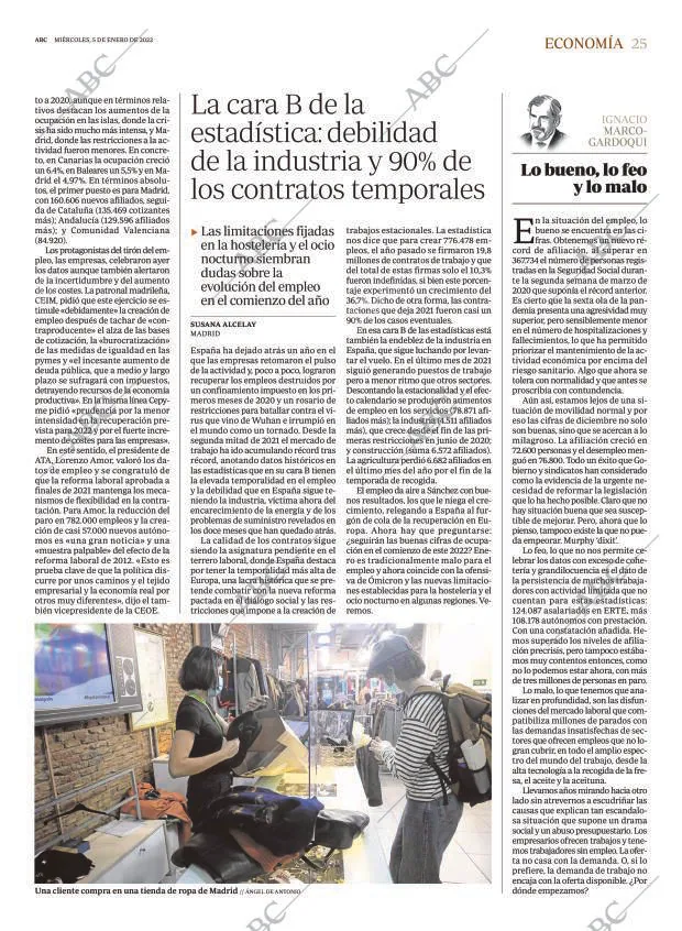 ABC MADRID 05-01-2022 página 25