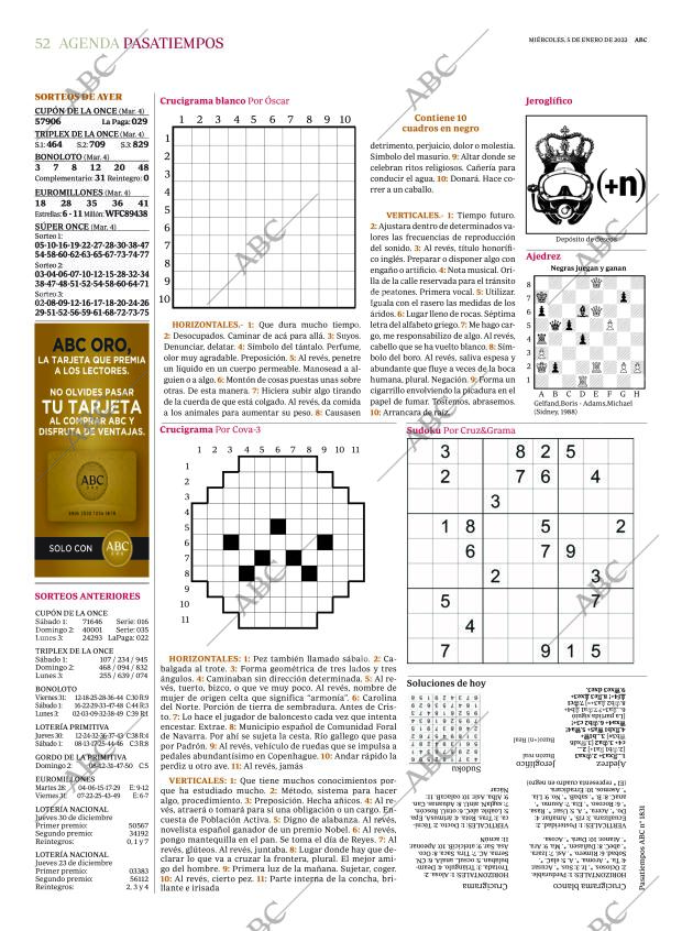 ABC MADRID 05-01-2022 página 52