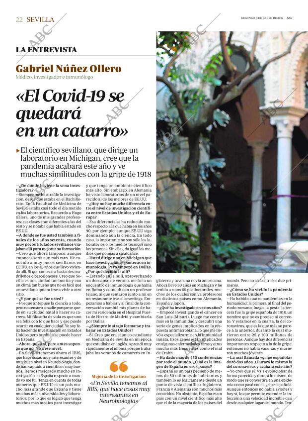 ABC SEVILLA 09-01-2022 página 22