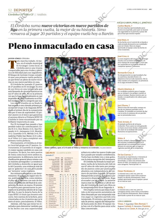 ABC CORDOBA 10-01-2022 página 52