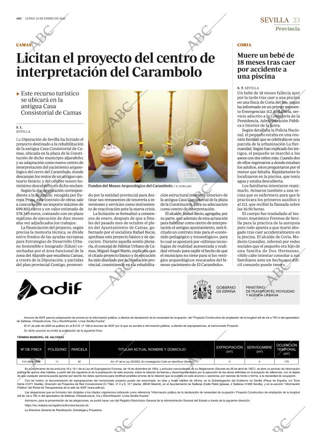 ABC SEVILLA 10-01-2022 página 23