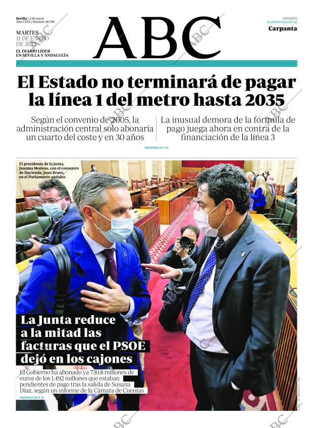 ABC SEVILLA 11-01-2022 página 1