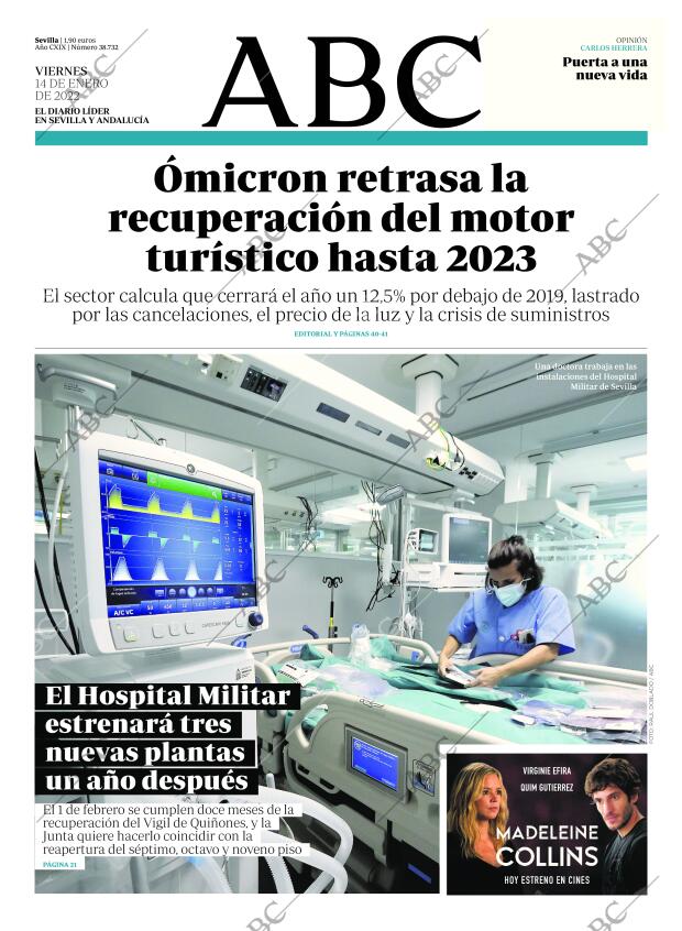 ABC SEVILLA 14-01-2022 página 1