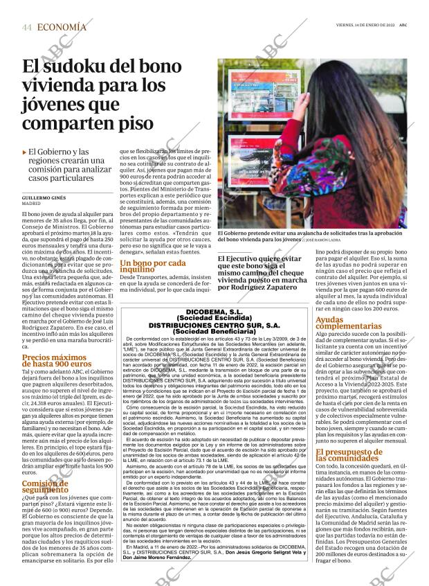 ABC SEVILLA 14-01-2022 página 44