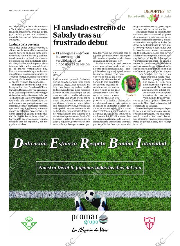 ABC SEVILLA 15-01-2022 página 57