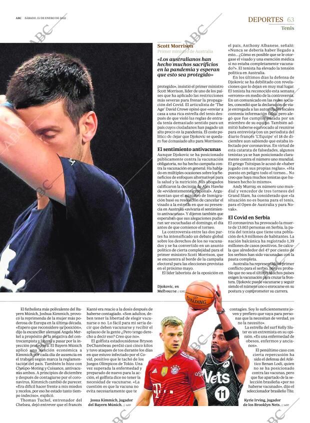 ABC SEVILLA 15-01-2022 página 63