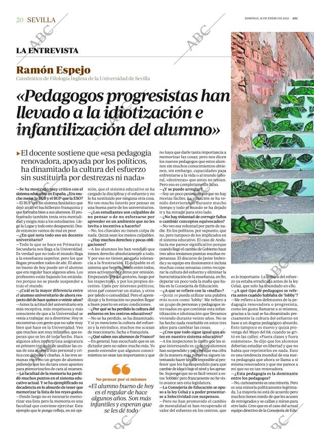 ABC SEVILLA 16-01-2022 página 20