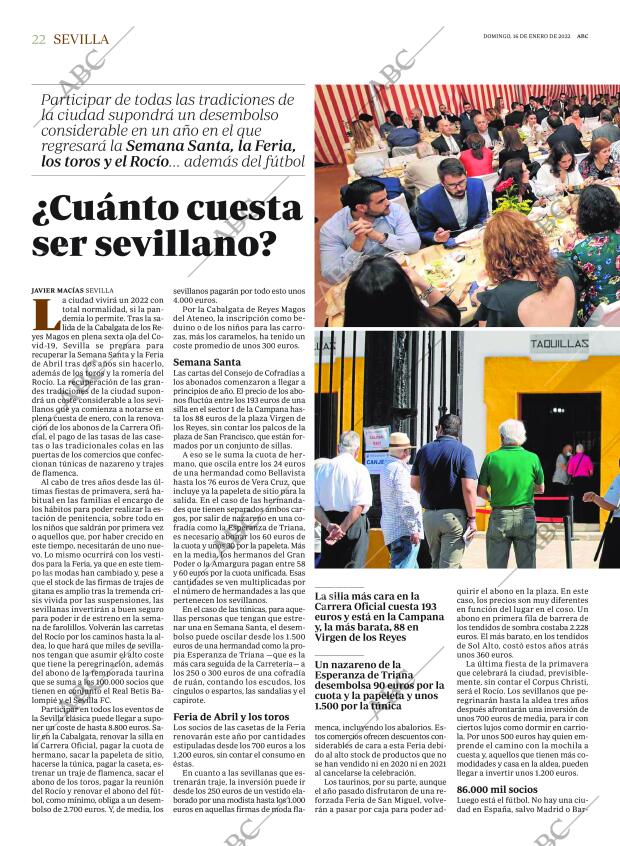 ABC SEVILLA 16-01-2022 página 22