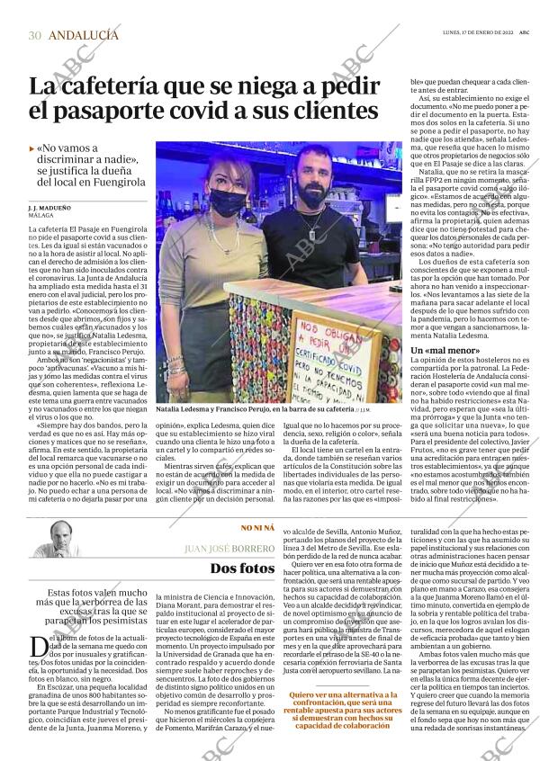 ABC SEVILLA 17-01-2022 página 30