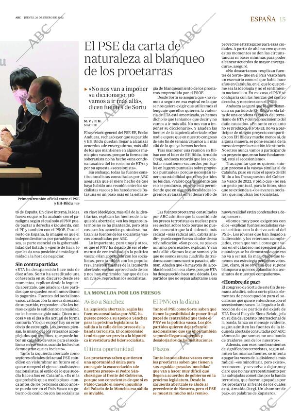 ABC MADRID 20-01-2022 página 15