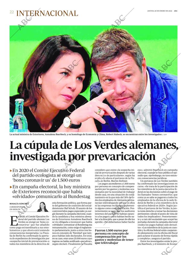 ABC MADRID 20-01-2022 página 22