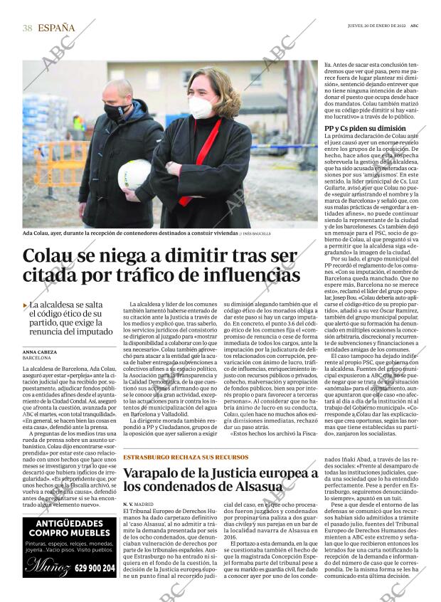 ABC SEVILLA 20-01-2022 página 38