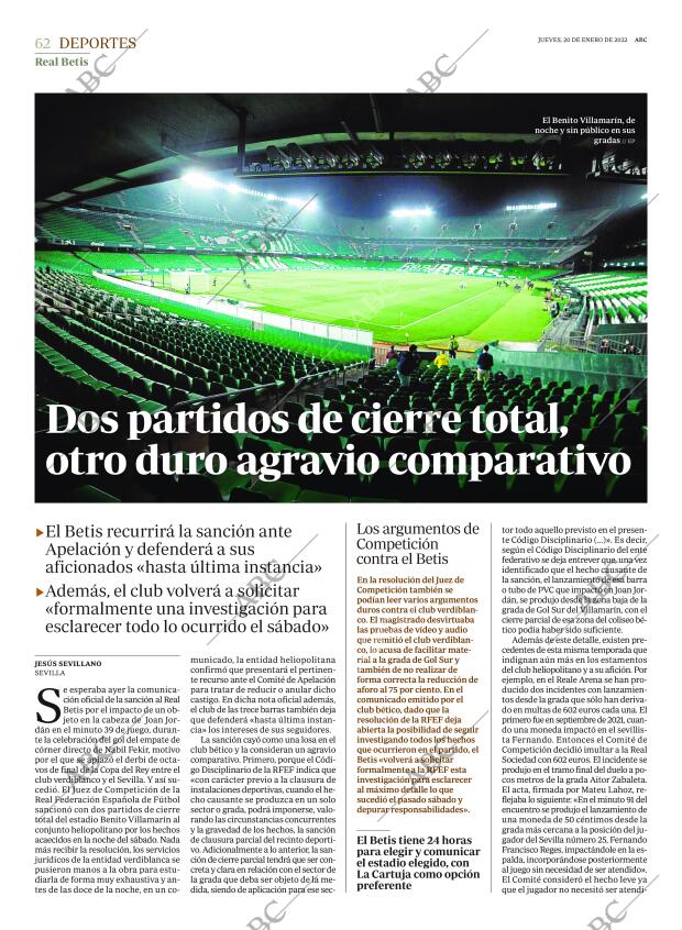 ABC SEVILLA 20-01-2022 página 62
