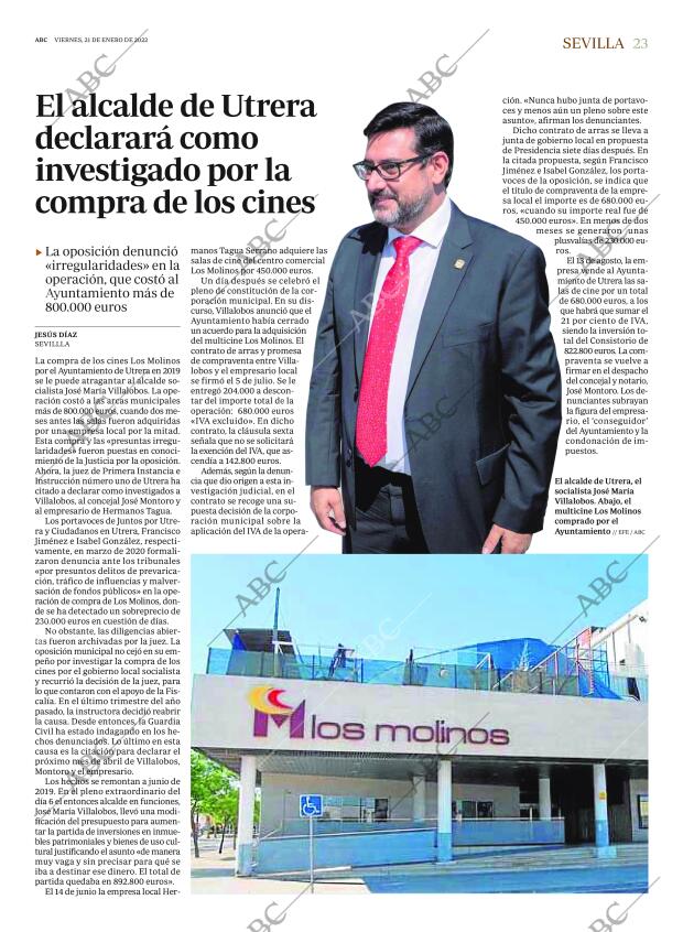 ABC SEVILLA 21-01-2022 página 23