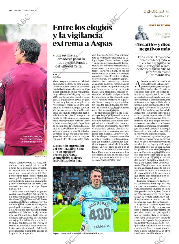 ABC SEVILLA 22-01-2022 página 61