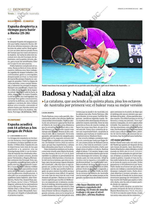 ABC SEVILLA 22-01-2022 página 62