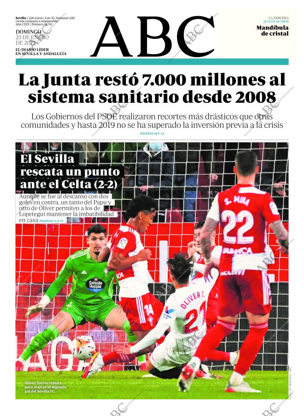ABC SEVILLA 23-01-2022 página 1