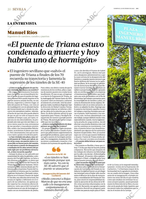 ABC SEVILLA 23-01-2022 página 20