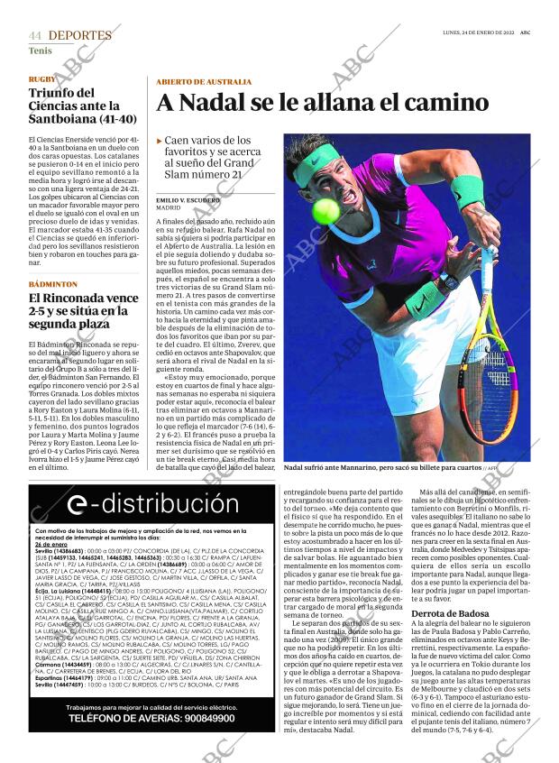 ABC SEVILLA 24-01-2022 página 44
