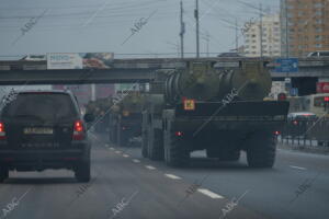 Traslado de misiles tierra aire Sam S300 hacia la región de Jarkov