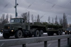 Traslado de misiles tierra aire Sam S300 hacia la región de Jarkov