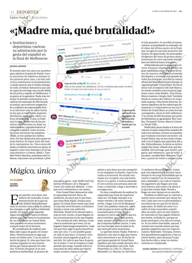ABC MADRID 31-01-2022 página 44
