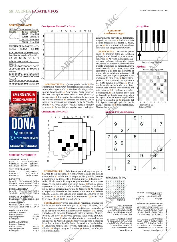 ABC MADRID 31-01-2022 página 58