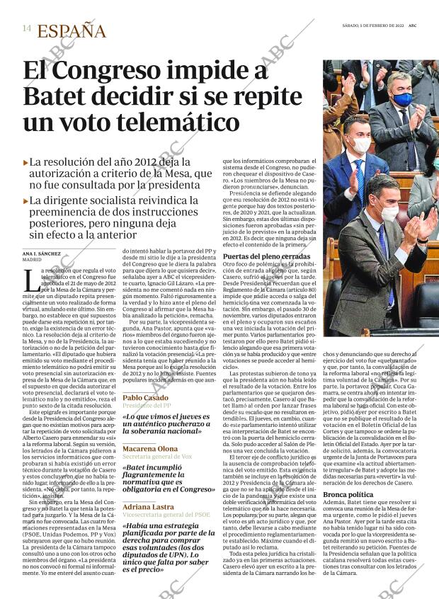 ABC MADRID 05-02-2022 página 14