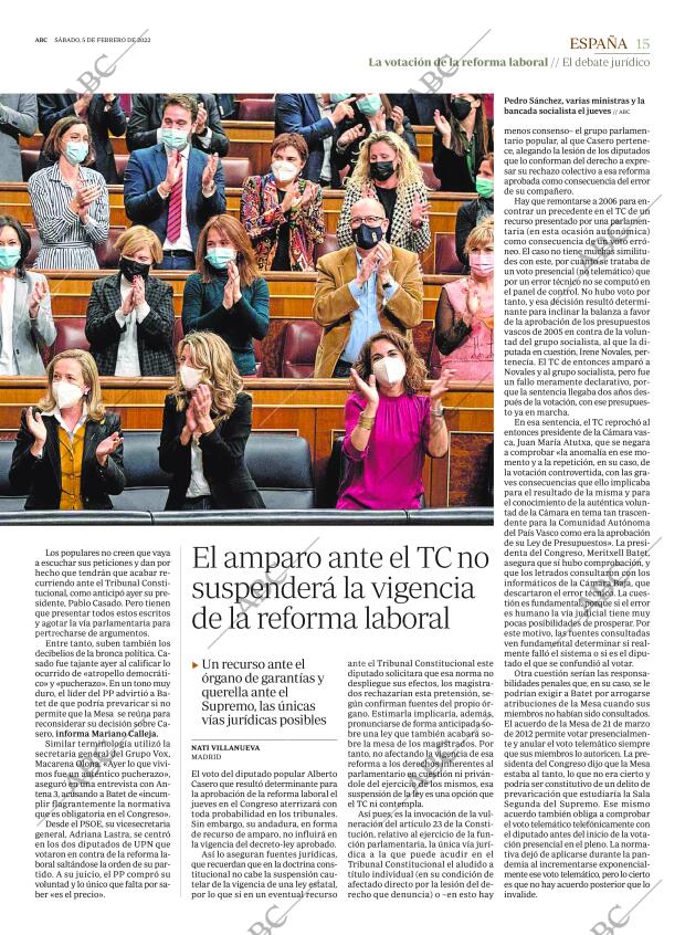 ABC MADRID 05-02-2022 página 15