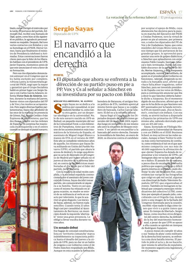 ABC MADRID 05-02-2022 página 17