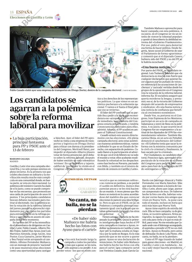 ABC MADRID 05-02-2022 página 18