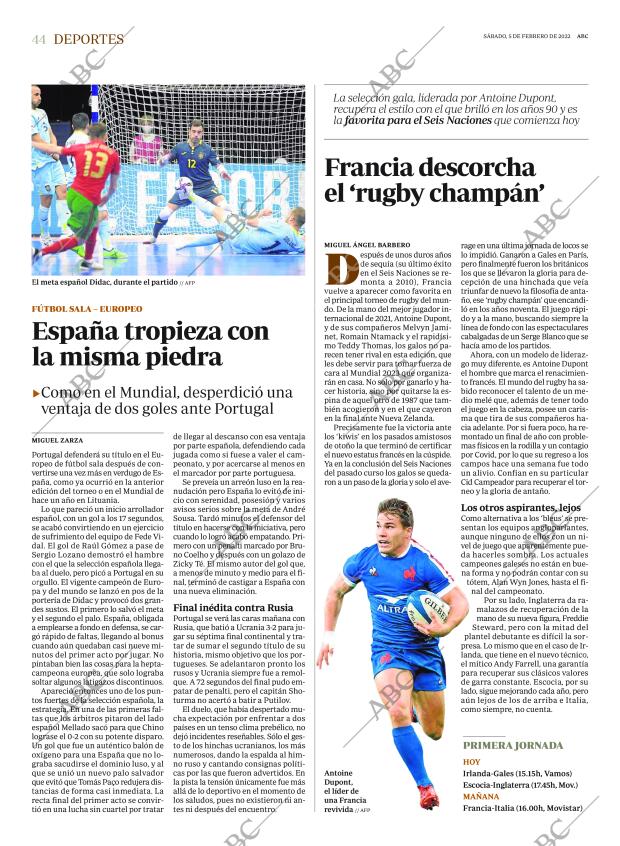 ABC MADRID 05-02-2022 página 44
